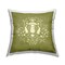 Cottagecore Mushroom & Rabbits Outdoor Printed Pillow Design by Katie O'Shea, 18 x 7 x 18